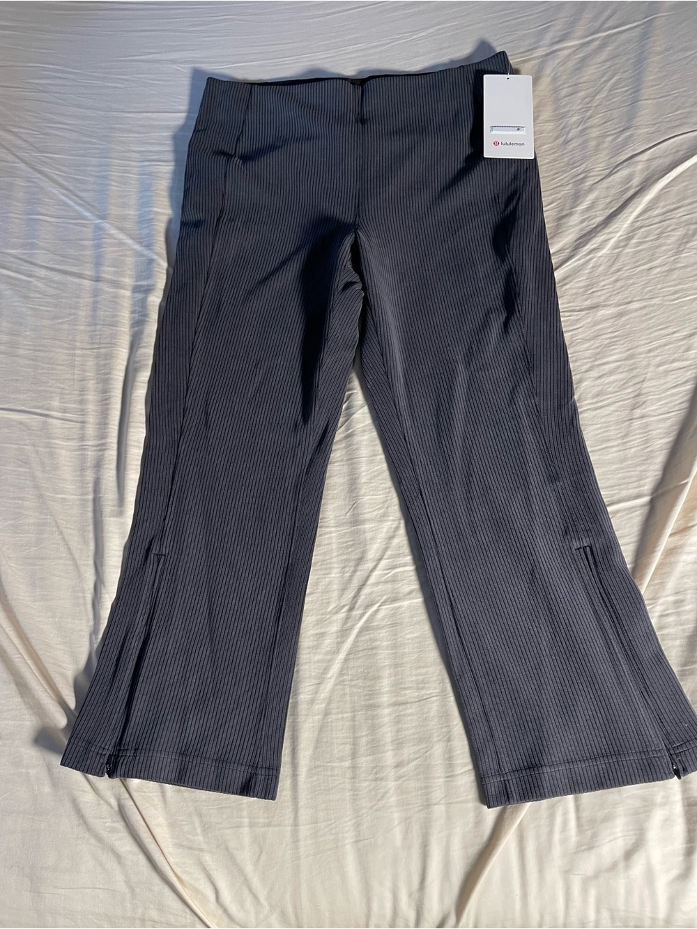 lululemon Black Ribbed High-Waist Leggings
